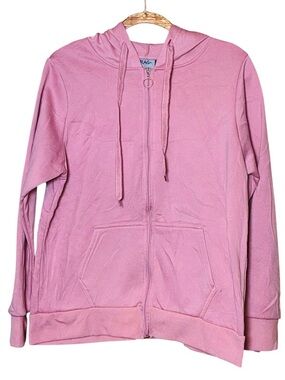 Rag Clothing Brand Pink Hoodie Full Zipper Luxe Feel